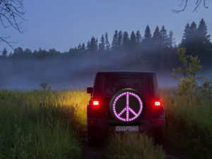 PeaceSignJeepNight copy